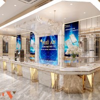 Thiết kế cửa hàng vàng bạc Phú An tại Vĩnh Phúc